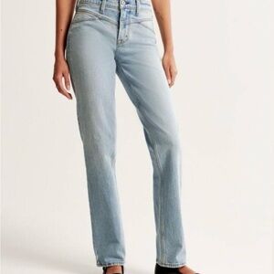 Abercrombie & Fitch 90s Mid Rise Western Jeans